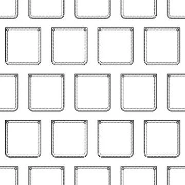 Contour pocket pattern 스톡 일러스트