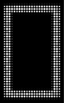 Contour Rectangle Halftone Icon 스톡 일러스트