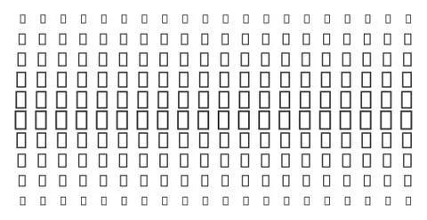 Contour Rectangle Shape Halftone Grid Stock Illustration