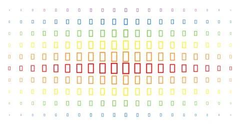 Contour Rectangle Spectrum Halftone Matrix イラスト素材