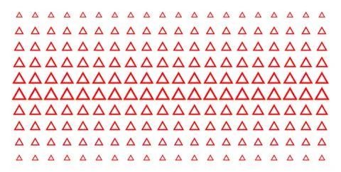Contour Triangle Shape Halftone Grid Stockillustratie