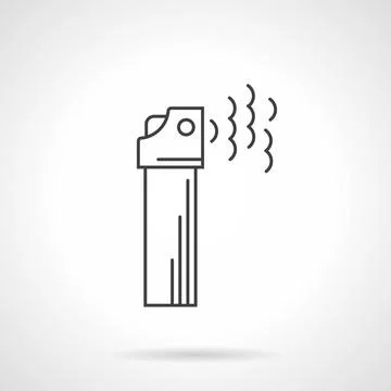 Contour vector icon for gas spray Flat line vector icon for self-defense g... Stock Photos