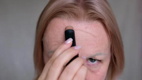 Contouring Stick for Face Brown Face Pencil Foundation stick Stock-Footage 286903171