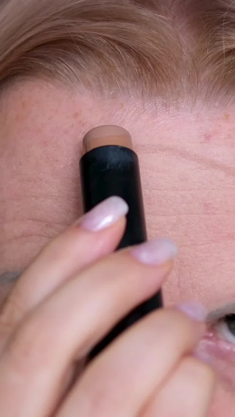 Contouring Stick for Face Brown Face Pencil Foundation stick Stock Footage 287832848