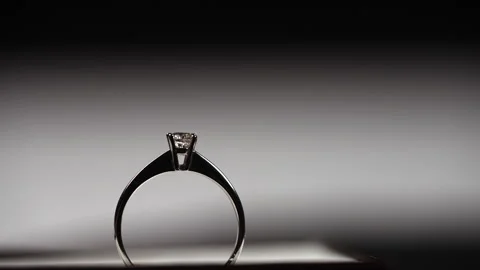 Contours of a diamond ring. Stock Footage 310227044