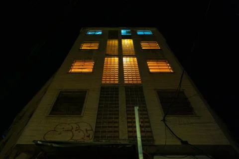 Contra picado de edificio en Las Acacias Stock Photos