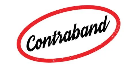 Contraband rubber stamp Stock Illustration