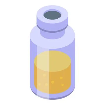 Contraception bottle icon isometric vector. Birth control Illustrazione stock