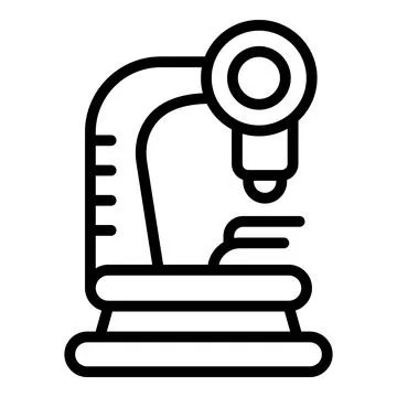 Contraception microscope icon outline vector. Sex control 库存插图