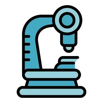 Contraception microscope icon vector flat Illustrazione stock