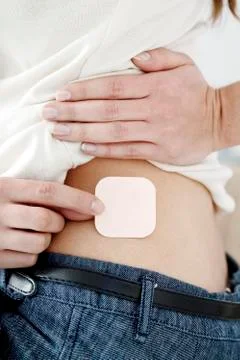 Contraception, patch Stock Photos