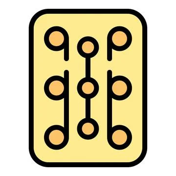 Contraception pill icon vector flat Illustrazione stock