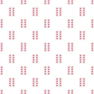 Contraception pill pack pattern seamless Illustrazione stock