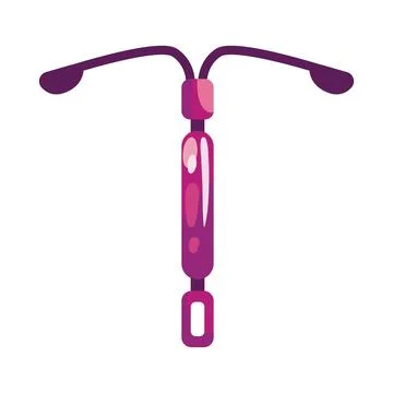 Contraceptive iud method Stock Illustration