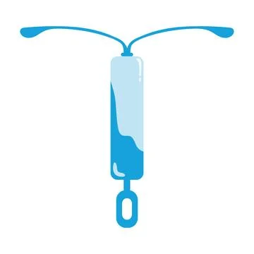 Contraceptive iud method Stock Illustration
