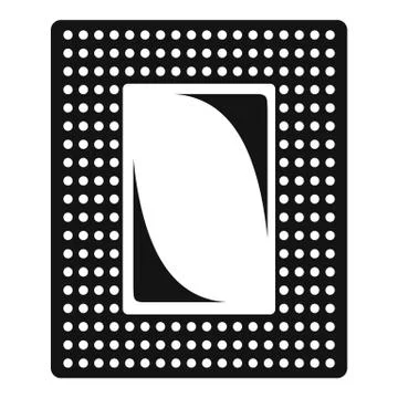 Contraceptive patch icon, simple style Stock Illustration