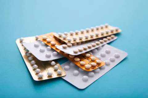 Contraceptive pill Foto stock
