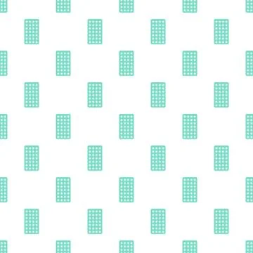 Contraceptive pills pack pattern seamless vector Stock Illustration