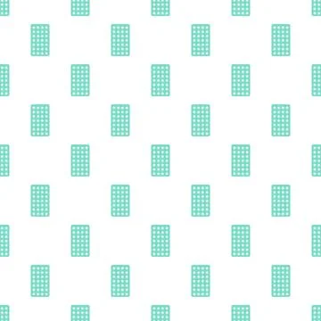 Contraceptive pills pack pattern seamless Stock Illustration
