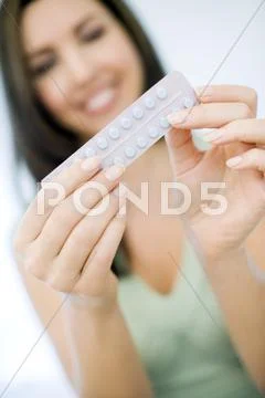 Contraceptive pills Stock Photos