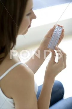 Contraceptive pills Stock Photos