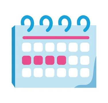 Contraceptive rhythm method calendar Stock Illustration