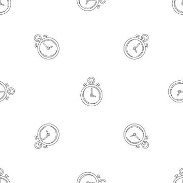 Contraceptive stopwatch pattern seamless Stock-Illustration