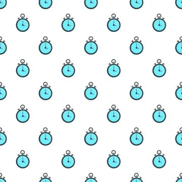 Contraceptive stopwatch pattern seamless vector Stock-Illustration