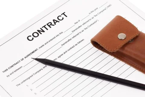 Contract agreement Stock Photos