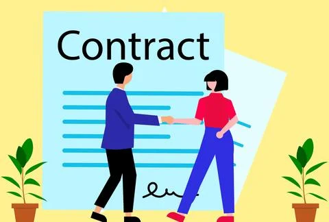 Contract Concept Illustration Stock Illustration