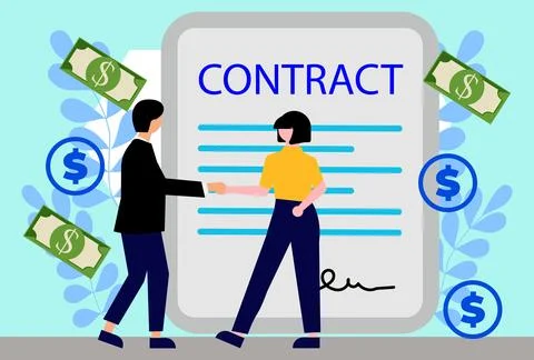 Contract Concept Illustration Stock Illustration
