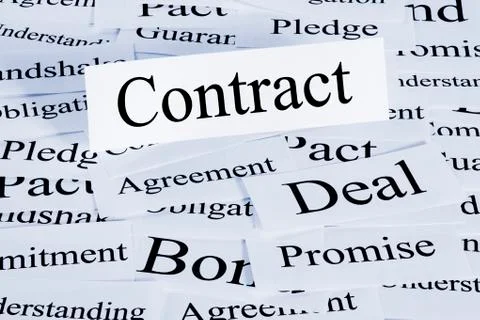 Contract concept Stock Photos