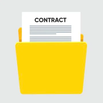 Contract conditions, research approval validation document. Contract papers. Doc Stock Illustration