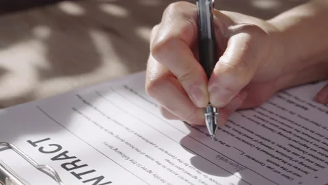 Contract document Stock-Footage 162265269