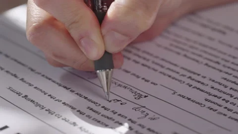 Contract document Stock-Footage 162265666