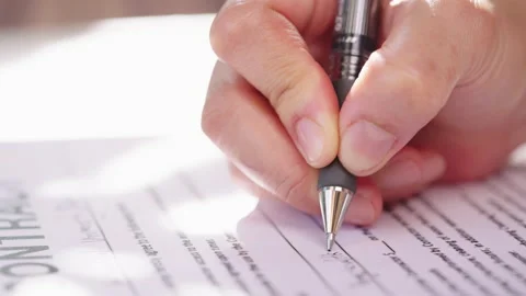 Contract document Stock-Footage 162266240