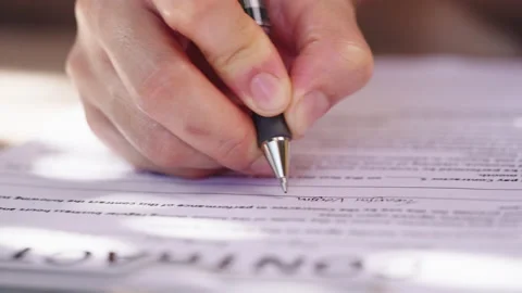 Contract document Stock-Footage 162266751