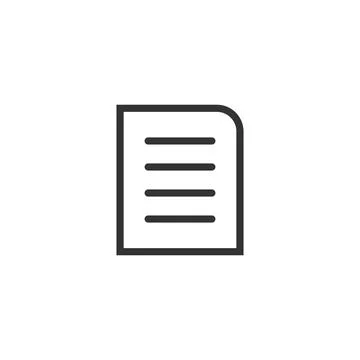 Contract document icon in flat style. Report folder stamp vector illustration Stock Illustration