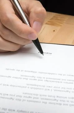 Contract documents: Business concept Foto stock