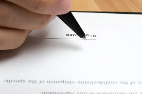 Contract documents: Business concept Stock-Fotos