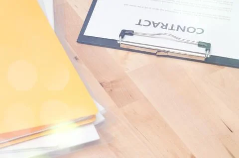 Contract documents: Business concept Stock-Fotos