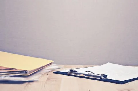Contract documents: Business concept Stock Photos