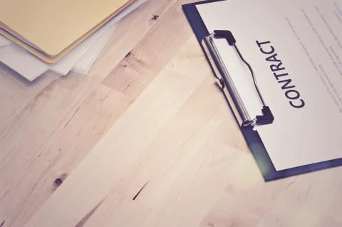 Contract documents: Business concept Foto stock