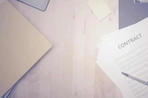 Contract documents: Business concept Foto stock