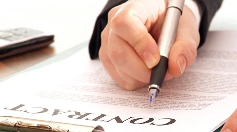 Contract Video stock 2848820