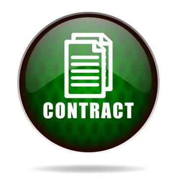 Contract green internet icon. Stock Illustration