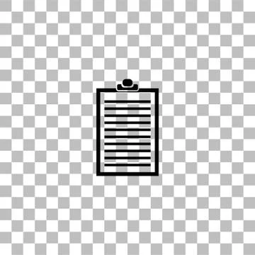 Contract icon flat Stock Illustration