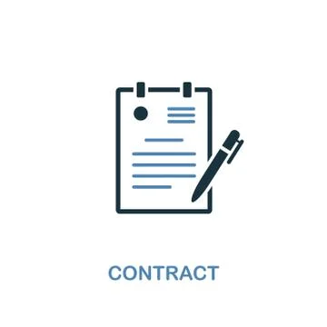 Contract icon. Pixel perfect. Monochrome Contract icon symbol from human Stock Illustration