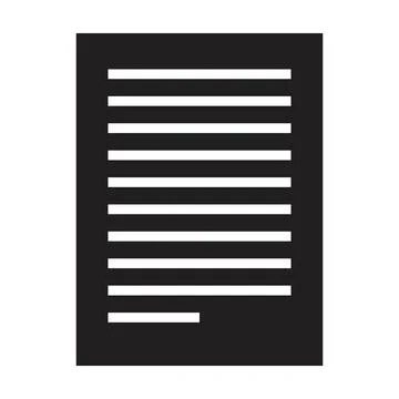 Contract icon vector for business file data and document report in a glyph Illustrazione stock