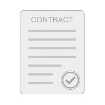 Contract icon. Vector illustration. Stock Illustration